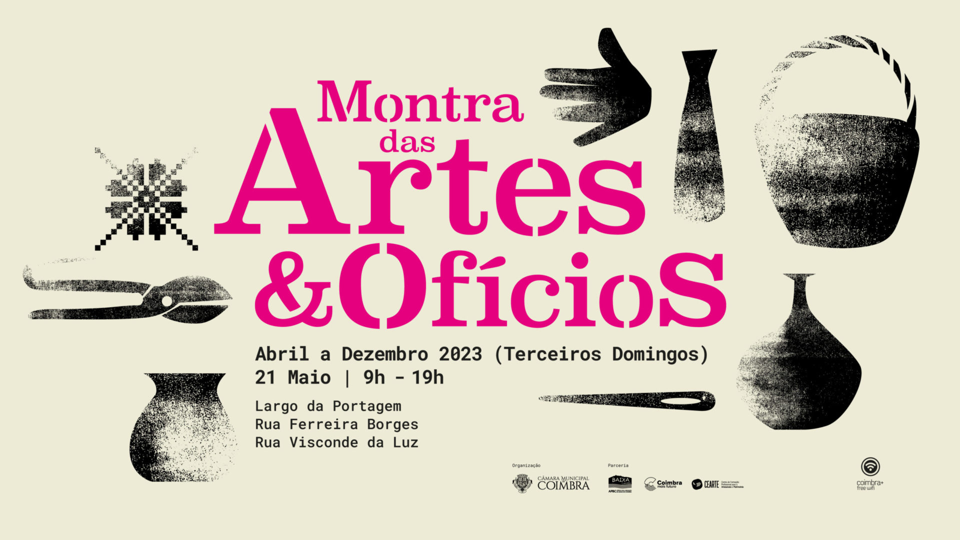 “Montra das Artes & Ofícios” no próximo domingo na Baixa de Coimbra
