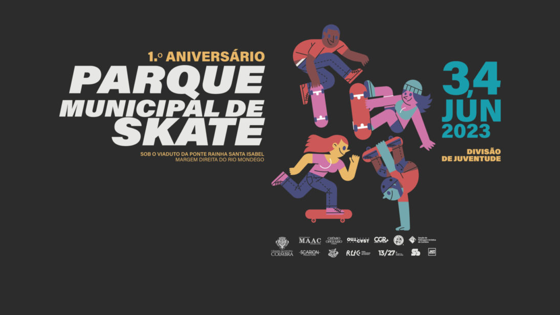 CM de Coimbra organiza primeira festa de aniversário do Parque Municipal de Skate