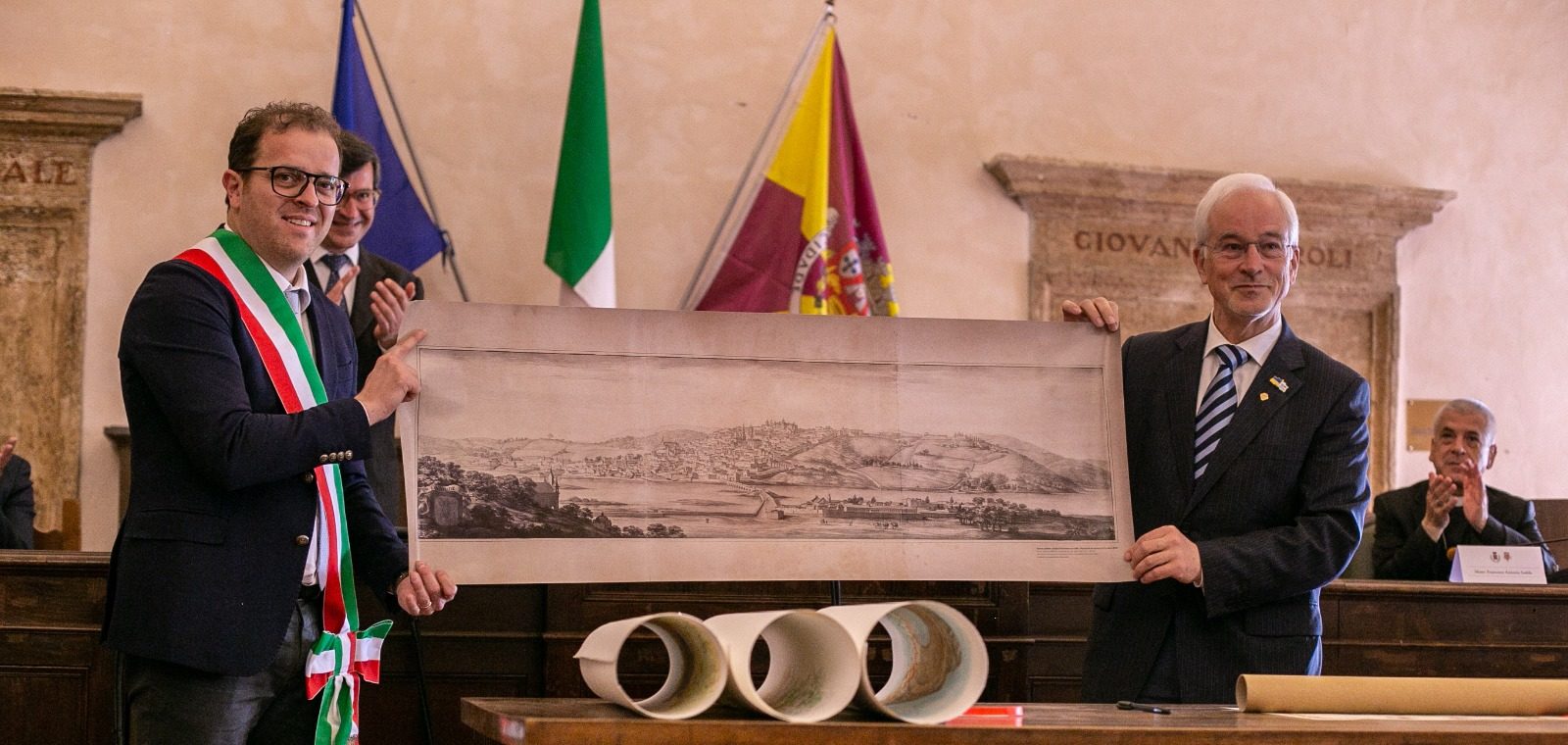 Coimbra esteve em Narni para ratificar a assinatura do protocolo de geminação