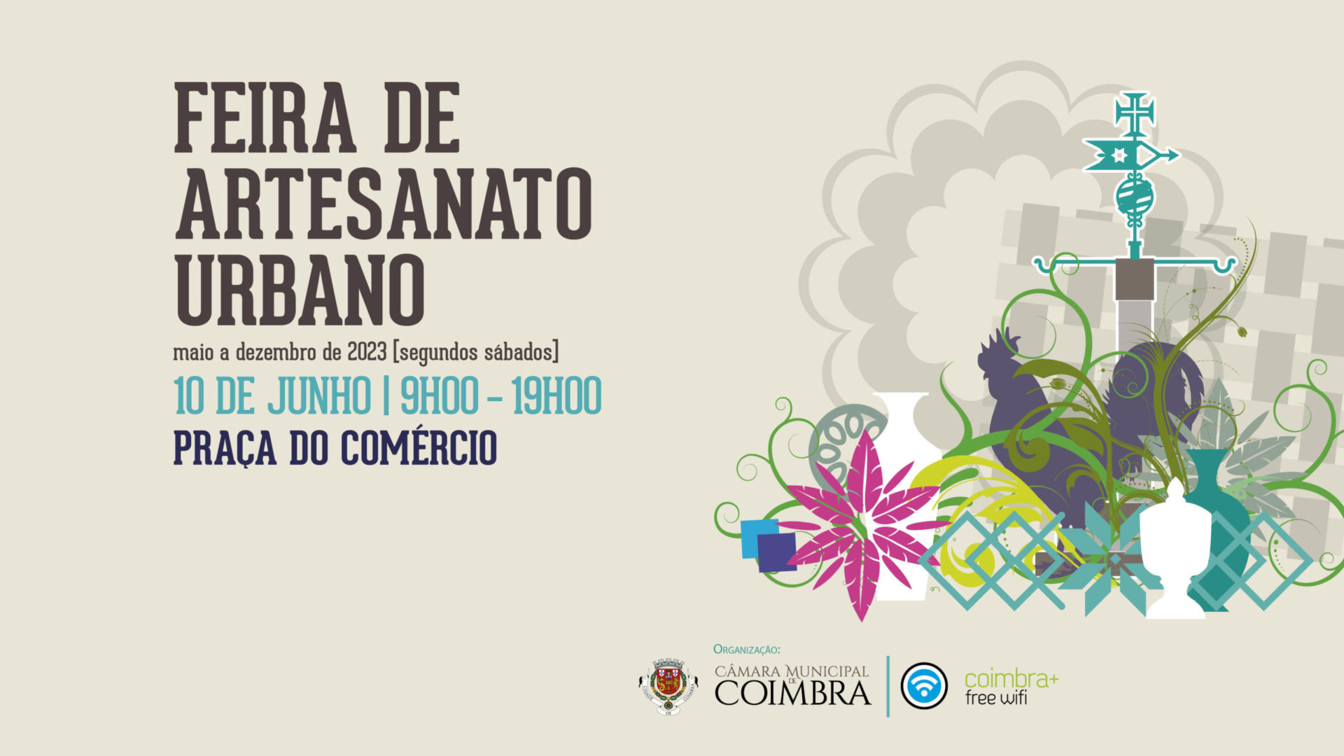 Feira de Artesanato Urbano anima a Praça do Comércio no próximo sábado