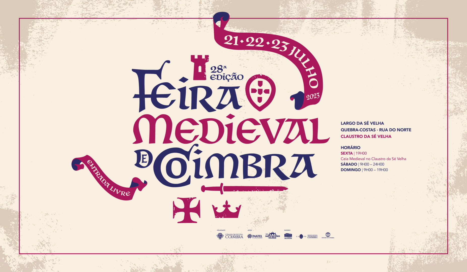 Feira Medieval de Coimbra regressa à zona histórica da cidade em formato renovado e alargado