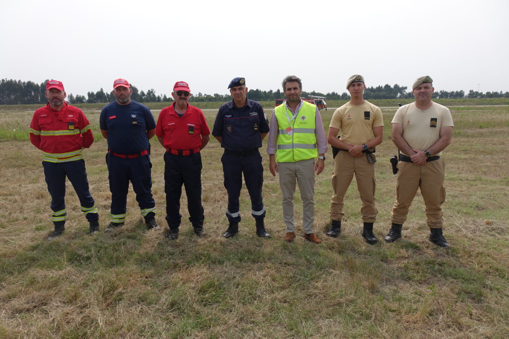 Bombeiros Sapadores testam resposta a acidente aéreo no Aeródromo Municipal Bissaya Barreto