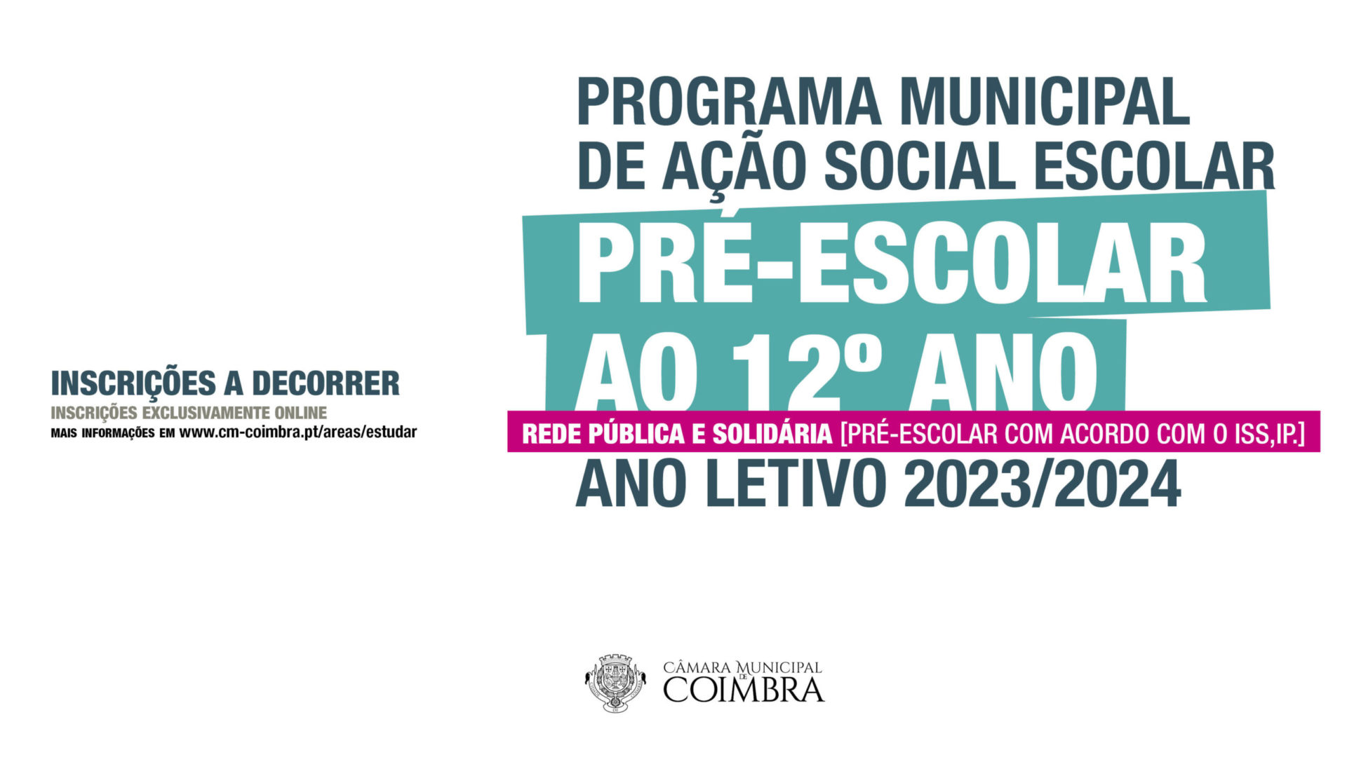 Candidaturas aos apoios prestados aos alunos da rede concelhia arrancam a 20 de julho