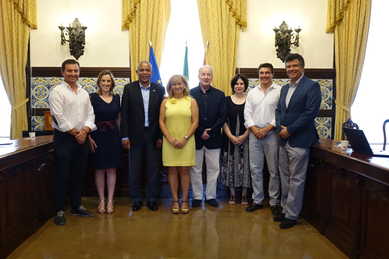 Reitor da Universidade do Mindelo esteve na CM de Coimbra em reunião sobre tecnologia e investimento