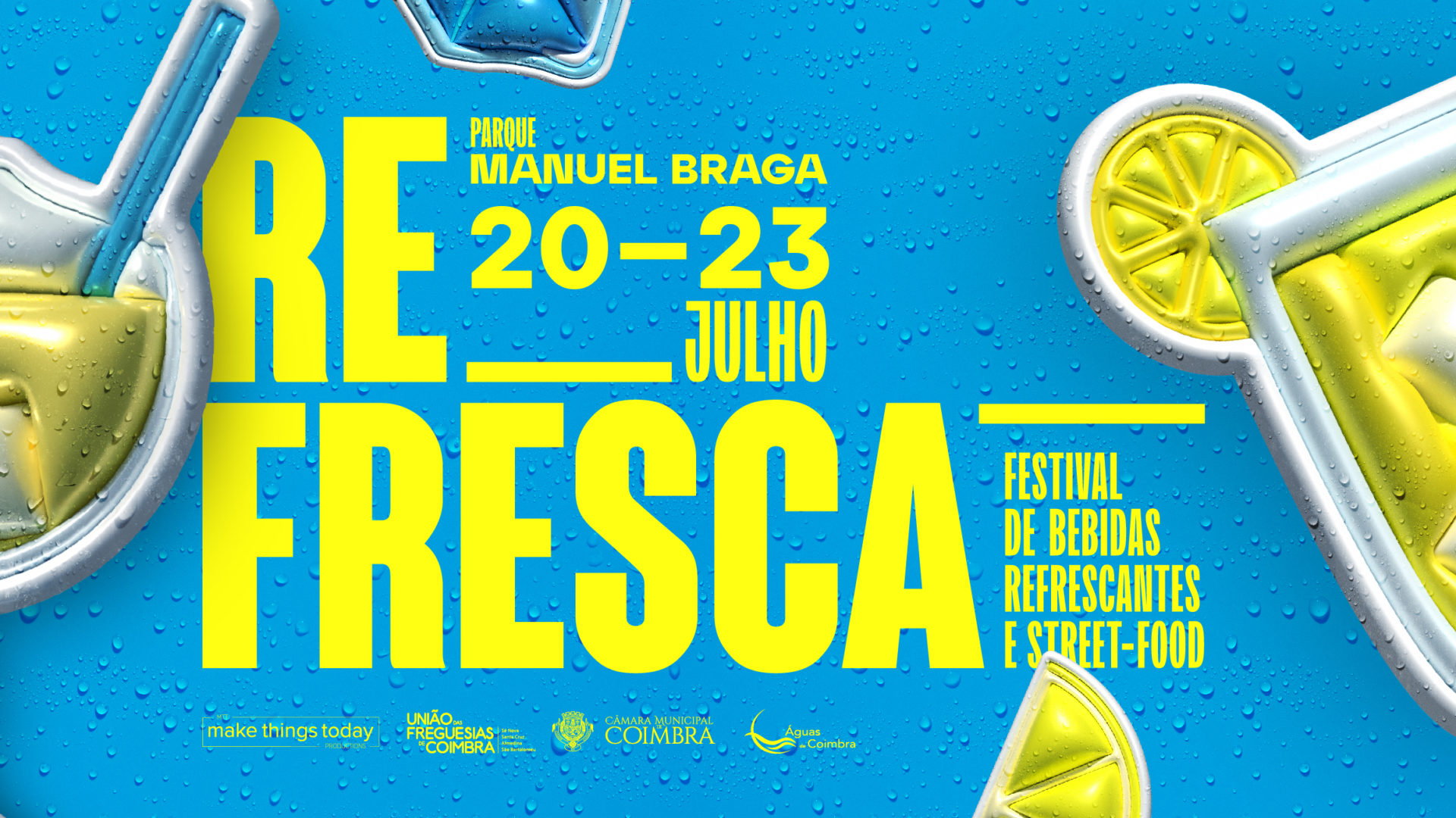 Festival Refresca promete animar o Parque Manuel Braga de 20 a 23 de julho