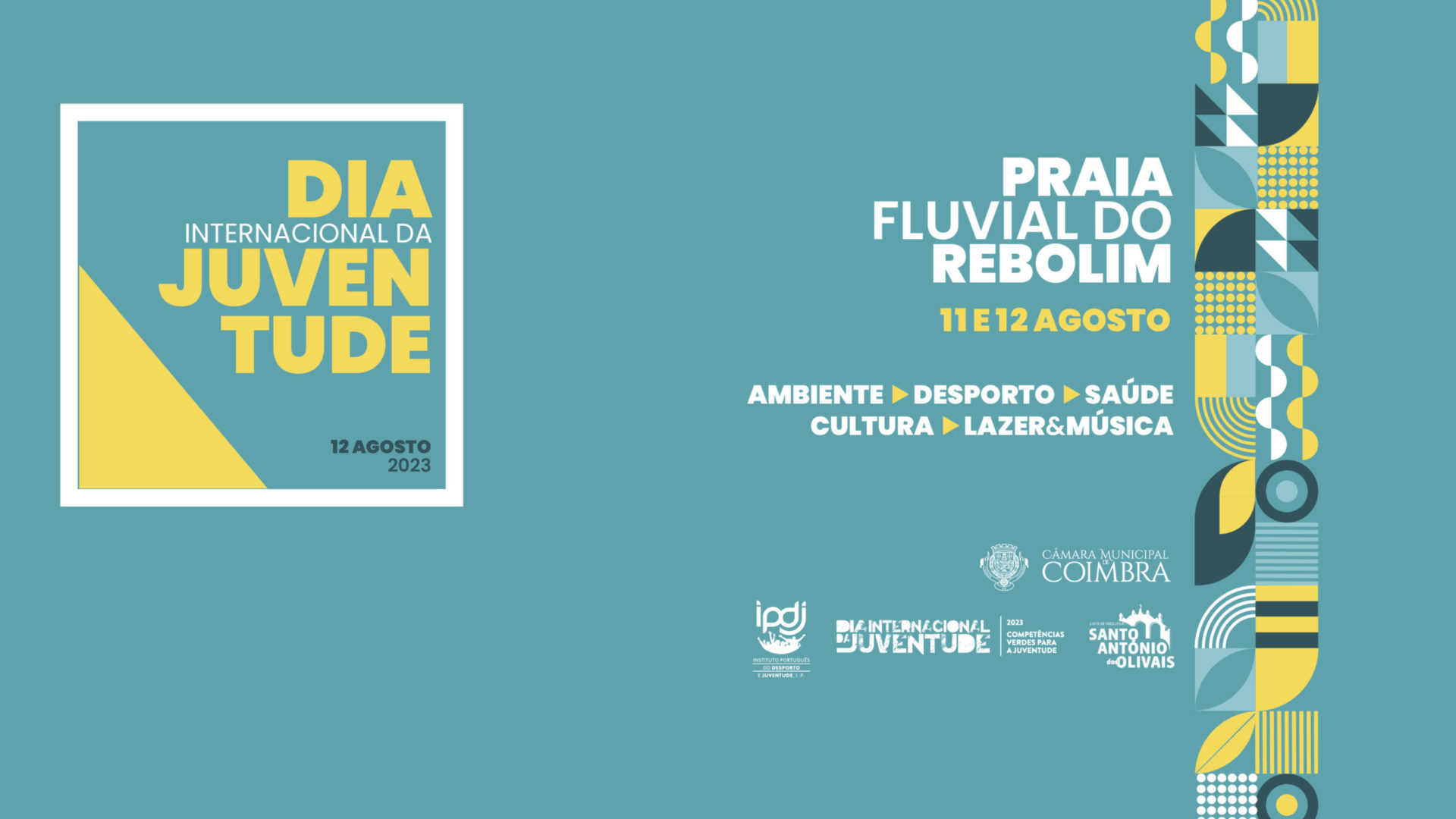 Festa do Dia Internacional da Juventude a partir de sexta-feira na Praia Fluvial do Rebolim