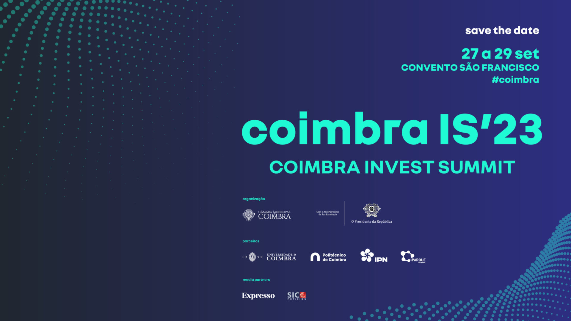 Coimbra Invest Summit 2023 marcado para setembro