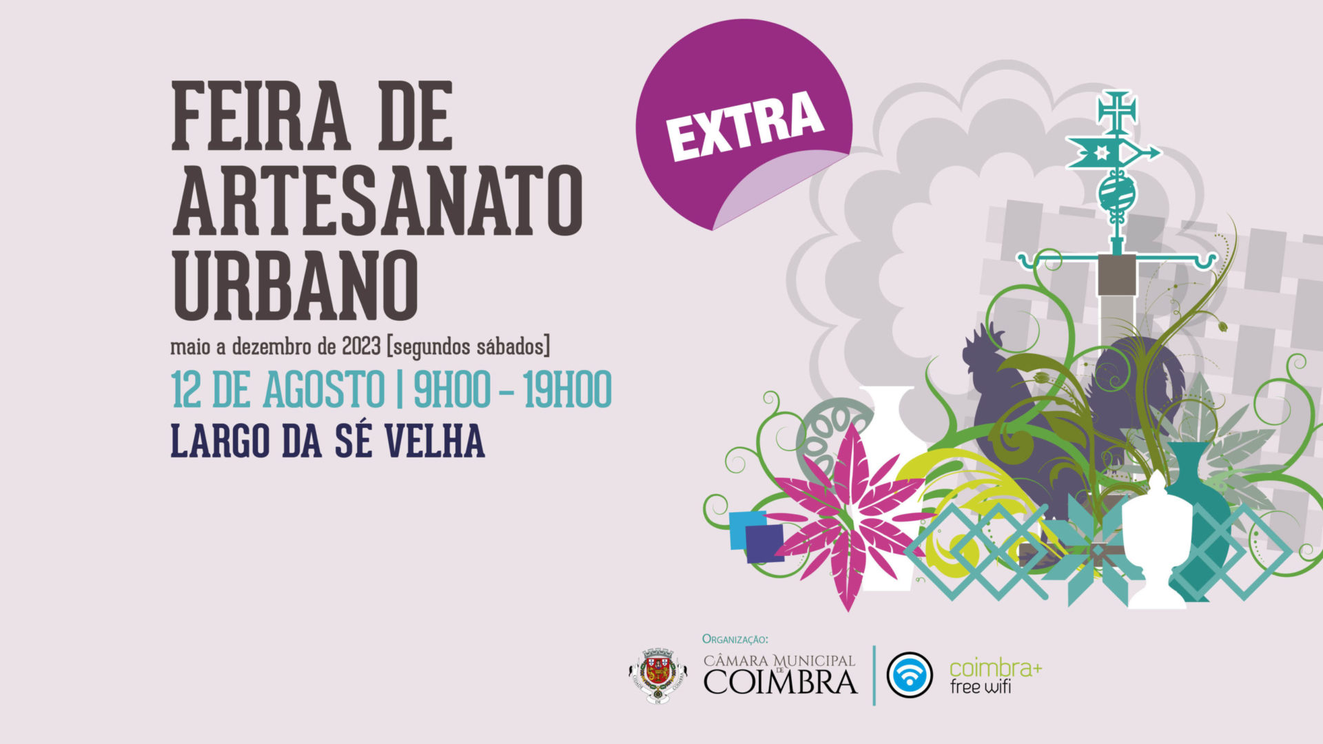 Feira de Artesanato Urbano com edição extra sábado no Largo da Sé Velha