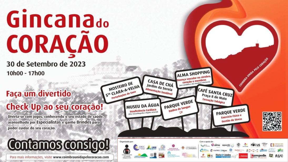 ‘Gincana do Coração’ vai promover a saúde cardiovascular em Coimbra