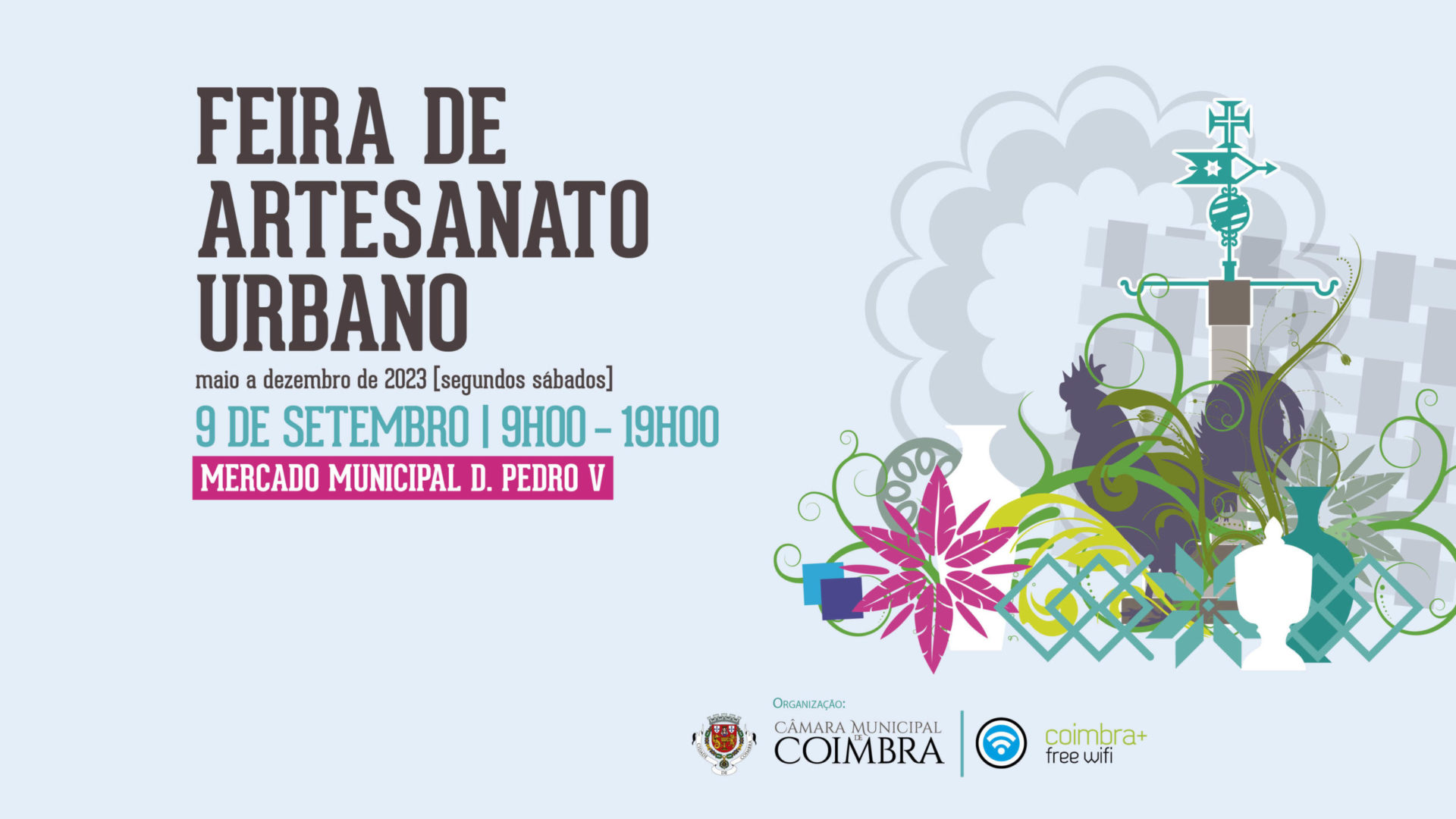 Feira de Artesanato Urbano realiza-se este sábado no Mercado Municipal D. Pedro V