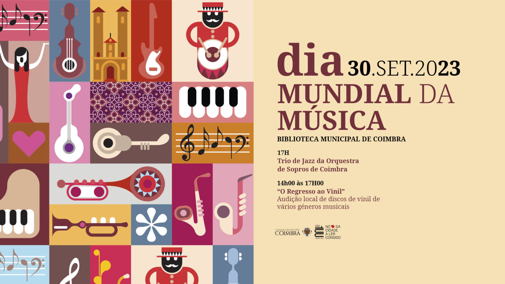CM de Coimbra comemora Dia Mundial da Música com concerto de jazz na Biblioteca Municipal