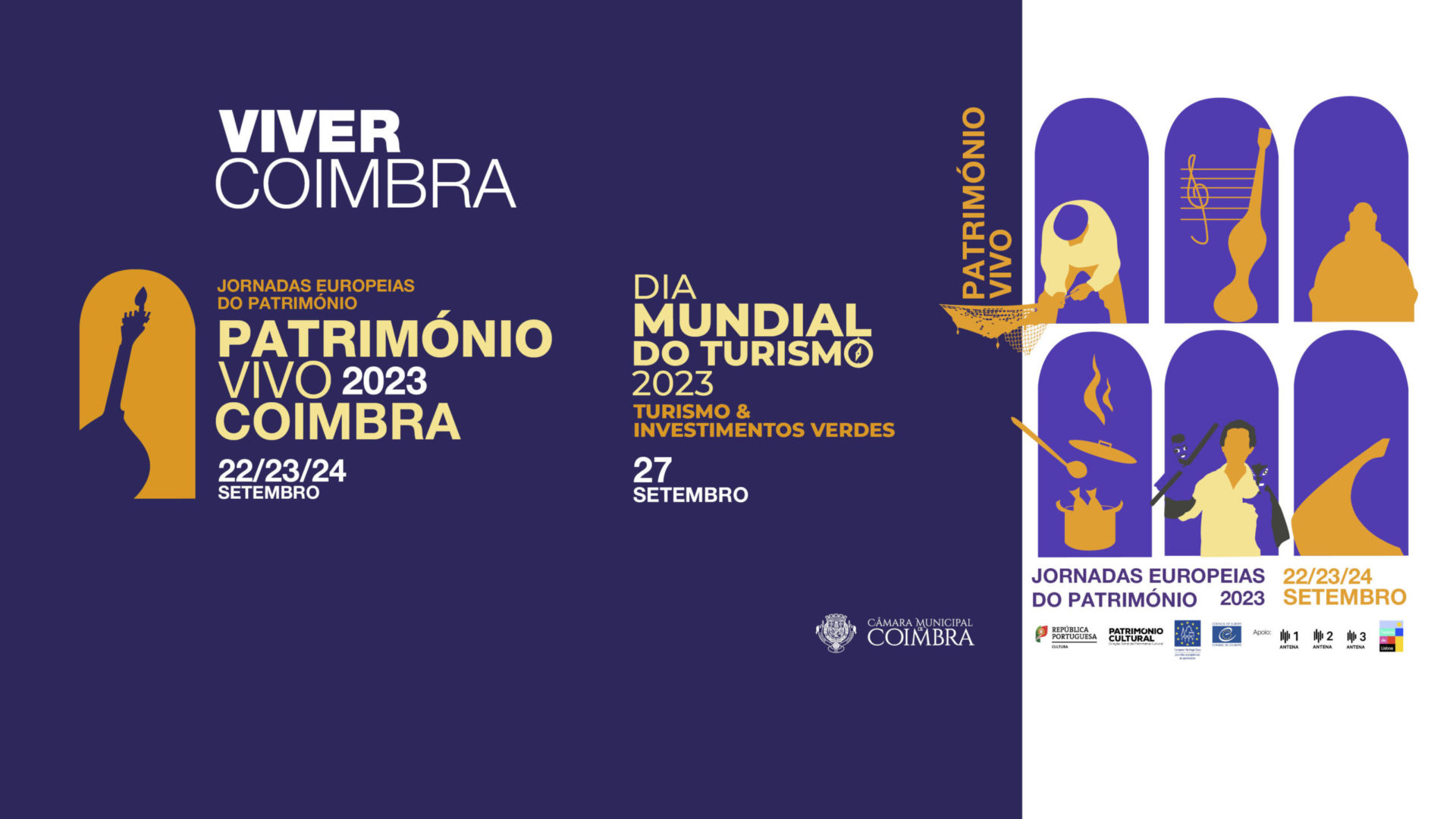 CM de Coimbra celebra Jornadas Europeias do Património a partir de sexta-feira