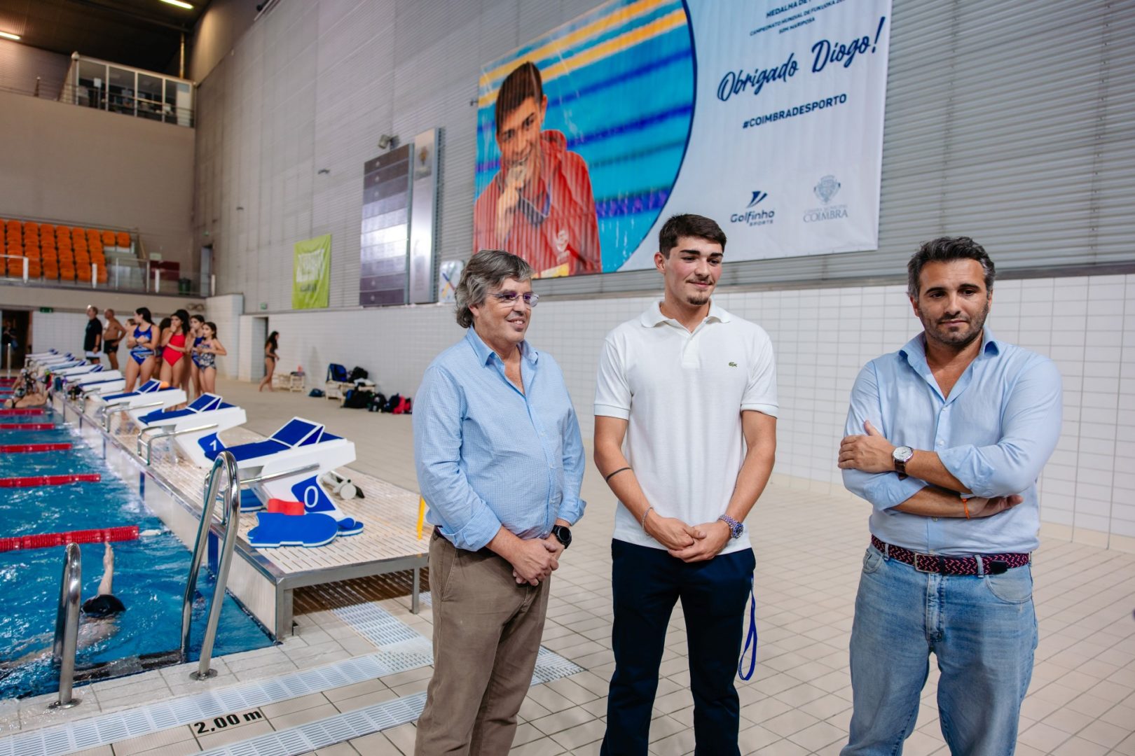 Diogo Ribeiro recebe homenagem da CM de Coimbra no Centro Olímpico de Piscinas Municipais