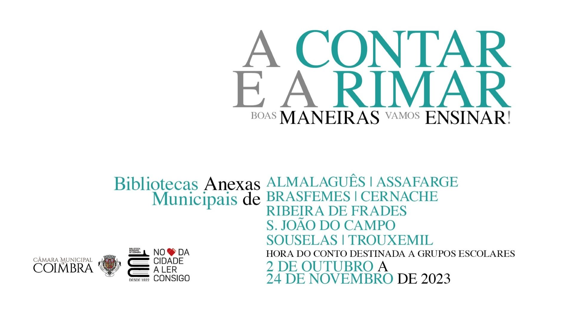 Bibliotecas Anexas Municipais sensibilizam os mais novos para a importância das boas maneiras