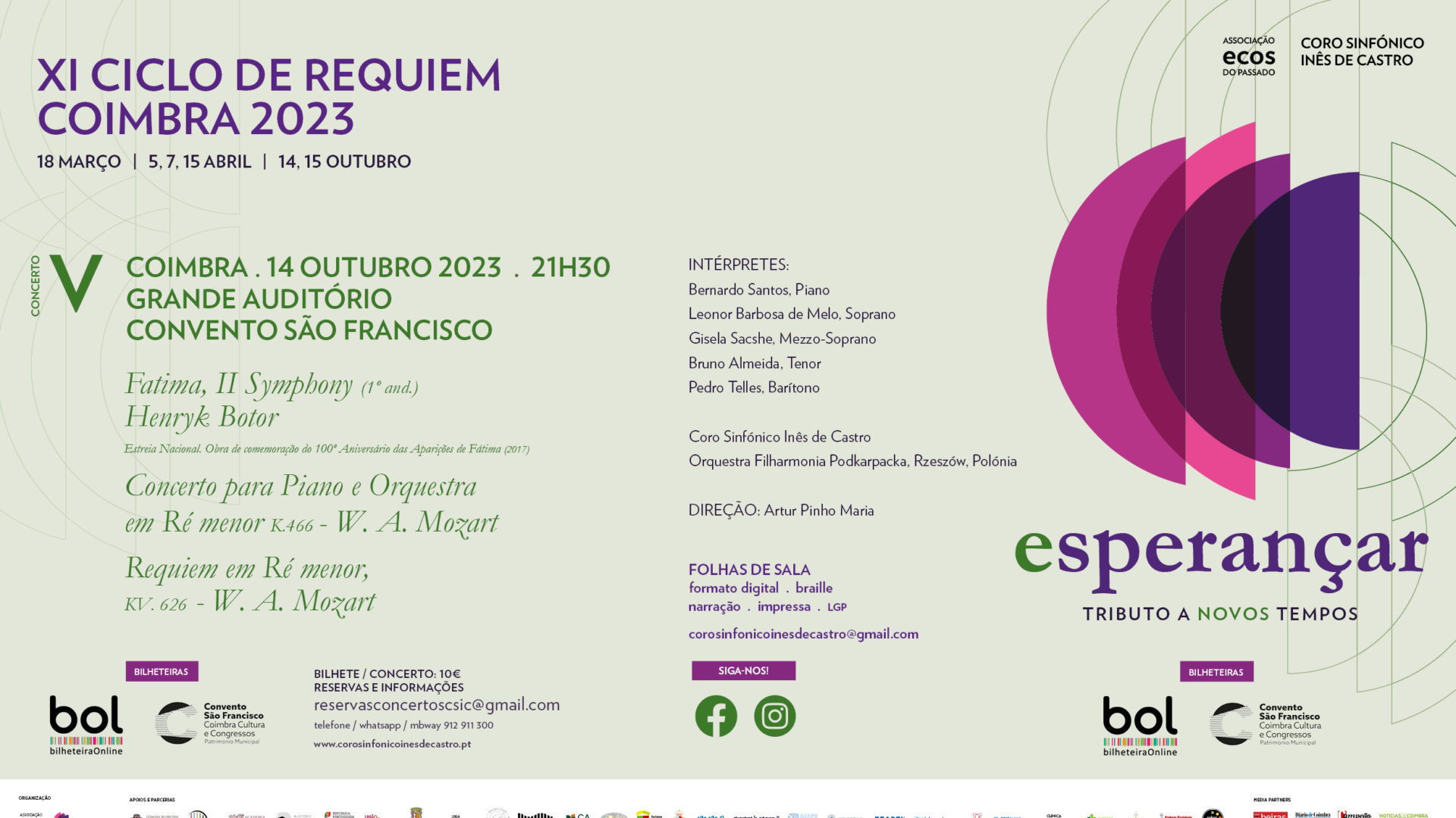 Concerto sinfónico internacional reúne 130 músicos e coralistas em Coimbra