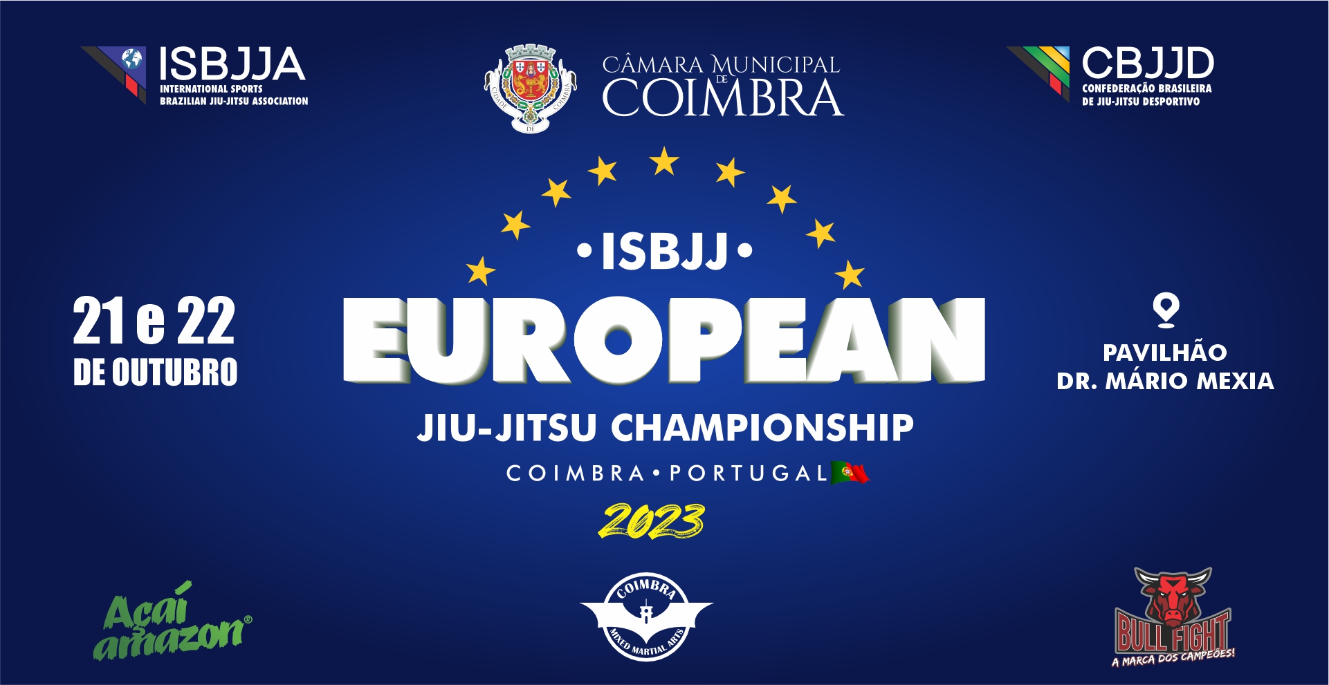 Pavilhão Mário Mexia acolhe Campeonato Europeu de Jiu-Jitsu nos dias 21 e 22 de outubro