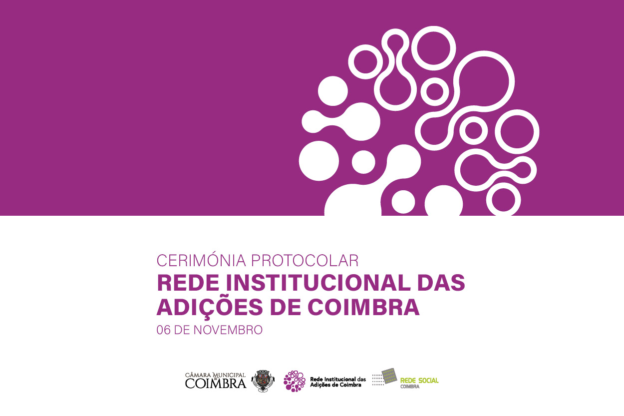 Câmara celebra protocolo com Rede das Adições de Coimbra na próxima 2ª feira