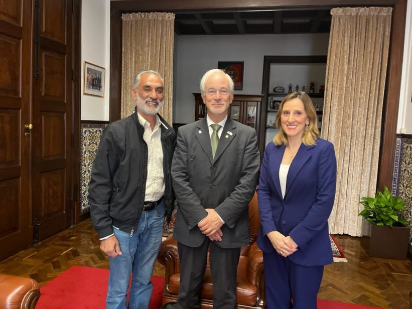 Vereador da Cidade de Santa Clara da Califórnia recebido pelo presidente da CM de Coimbra