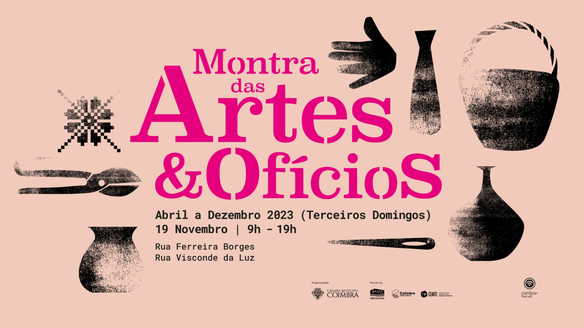 “Montra das Artes & Ofícios” no próximo domingo na Baixa de Coimbra
