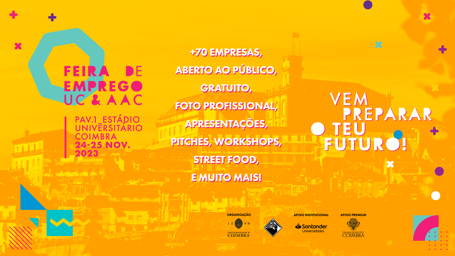 Câmara de Coimbra participa com stand na Feira de Emprego da UC&AAC dias 24 e 25 de novembro