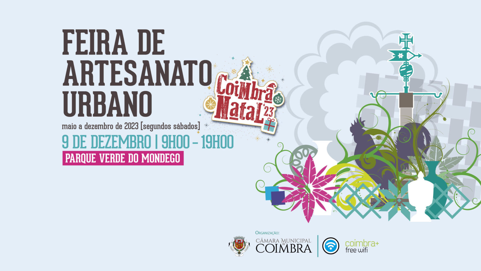Parque Verde do Mondego acolhe Feira de Artesanato Urbano no próximo sábado