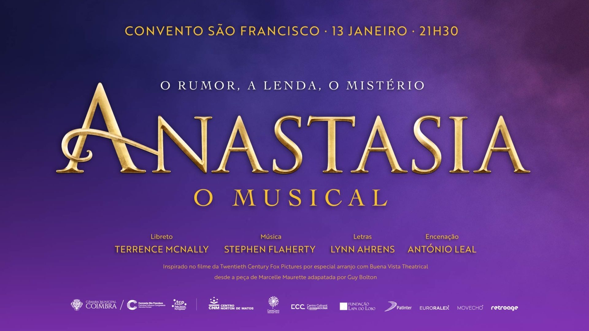 Convento São Francisco recebe Musical Anastasia no dia 13 com bailarinos do Centro Norton de Matos
