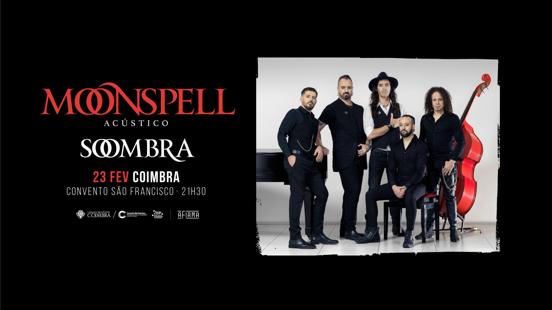 Moonspell no Convento São Francisco a 23 de fevereiro com o concerto acústico ‘Soombra’