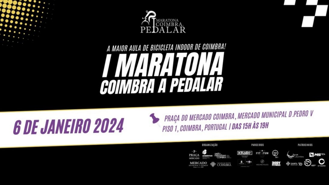 “1ª Maratona Coimbra a Pedalar” angaria fundos para a Associação Acreditar no próximo sábado no Mercado Municipal