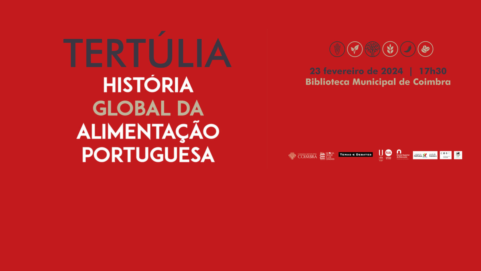 Apresentação da obra “História Global da Alimentação Portuguesa” 6ª feira na Biblioteca Municipal