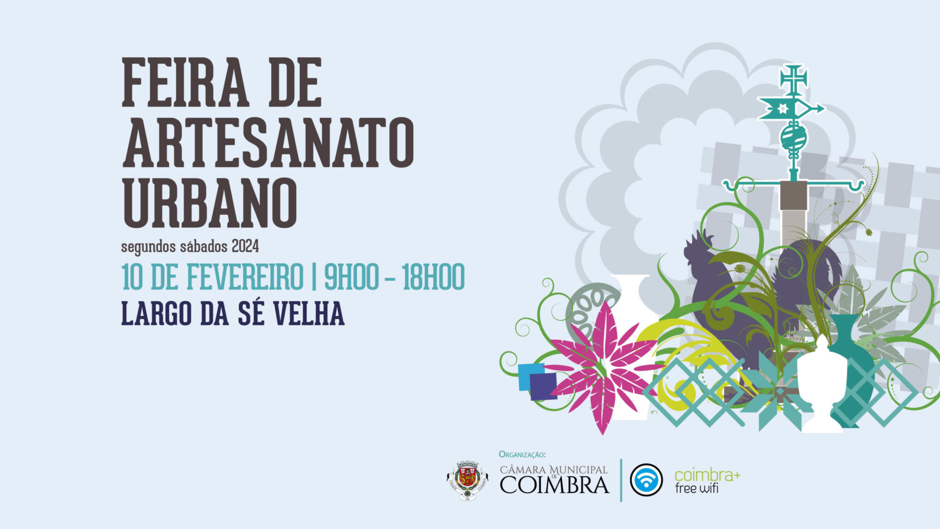 Feira de Artesanato Urbano realiza-se este sábado no Largo da Sé Velha