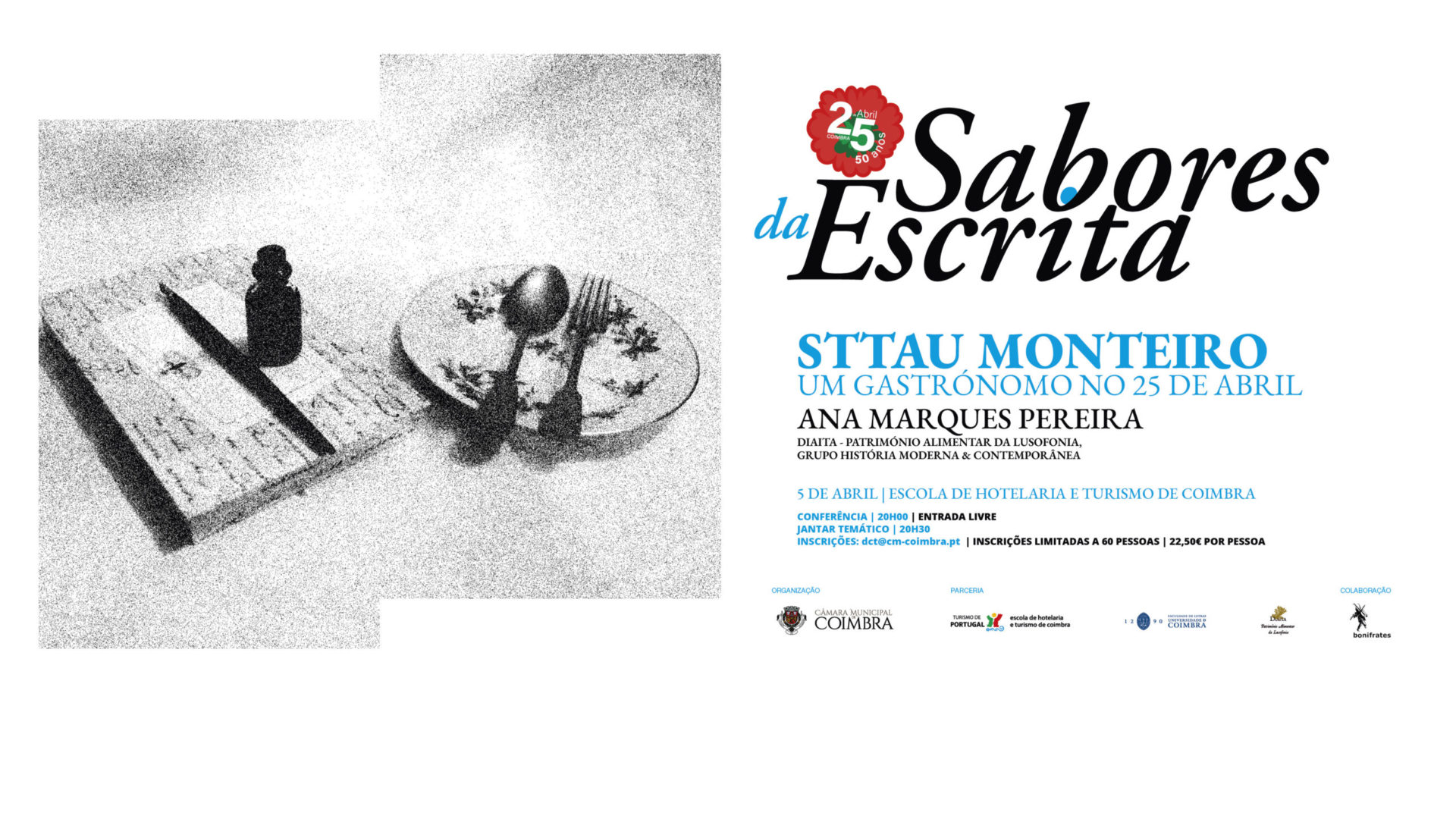 “Sabores da Escrita” homenageia o escritor Luís de Sttau Monteiro no próximo dia 5 de abril