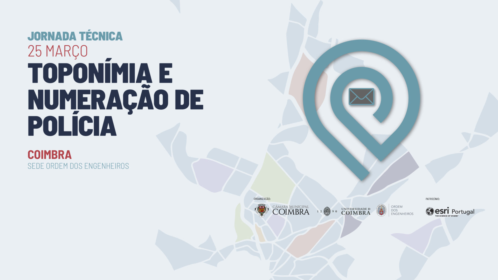 Coimbra analisa toponímia e numeração de polícia no dia 25 de março na Ordem dos Engenheiros