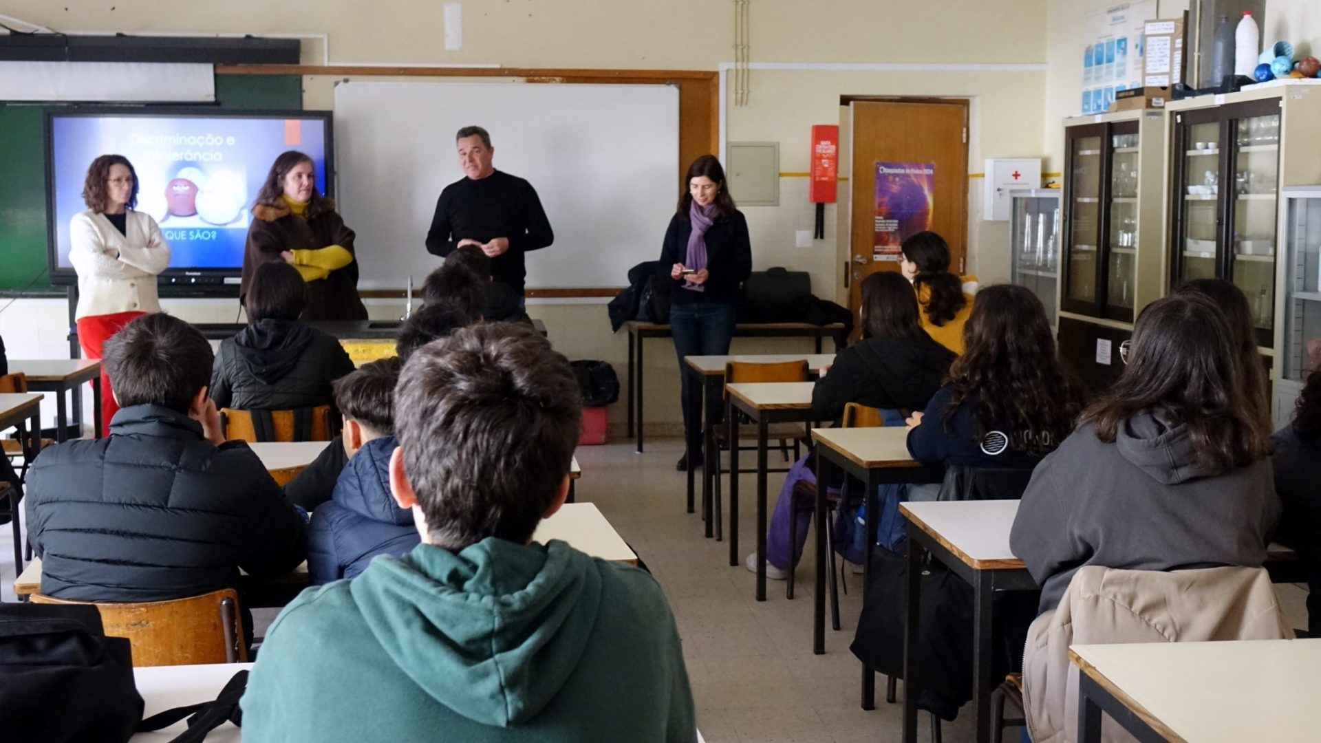 CM de Coimbra promove ação de formação sobre racismo e xenofobia junto de alunos do Martim de Freitas