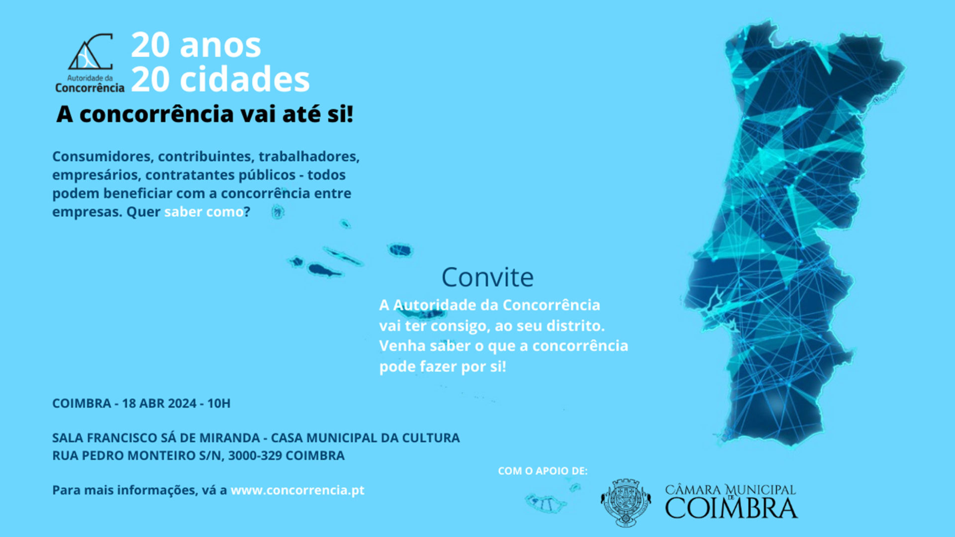 Coimbra acolhe sessão de informação sobre os benefícios da concorrência entre empresas