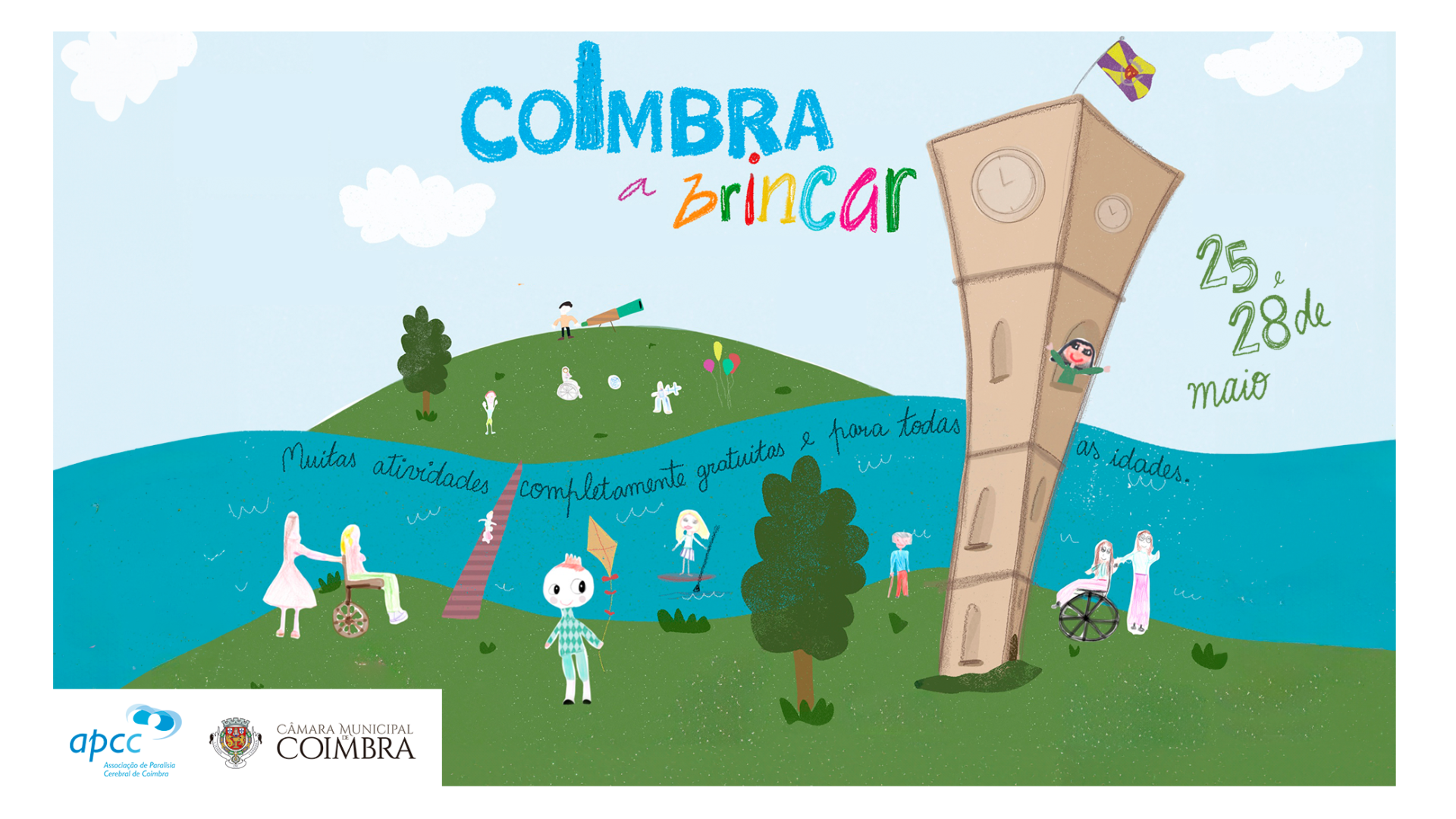 “Coimbra a Brincar” a 25 e 28 de maio no Parque Verde do Mondego