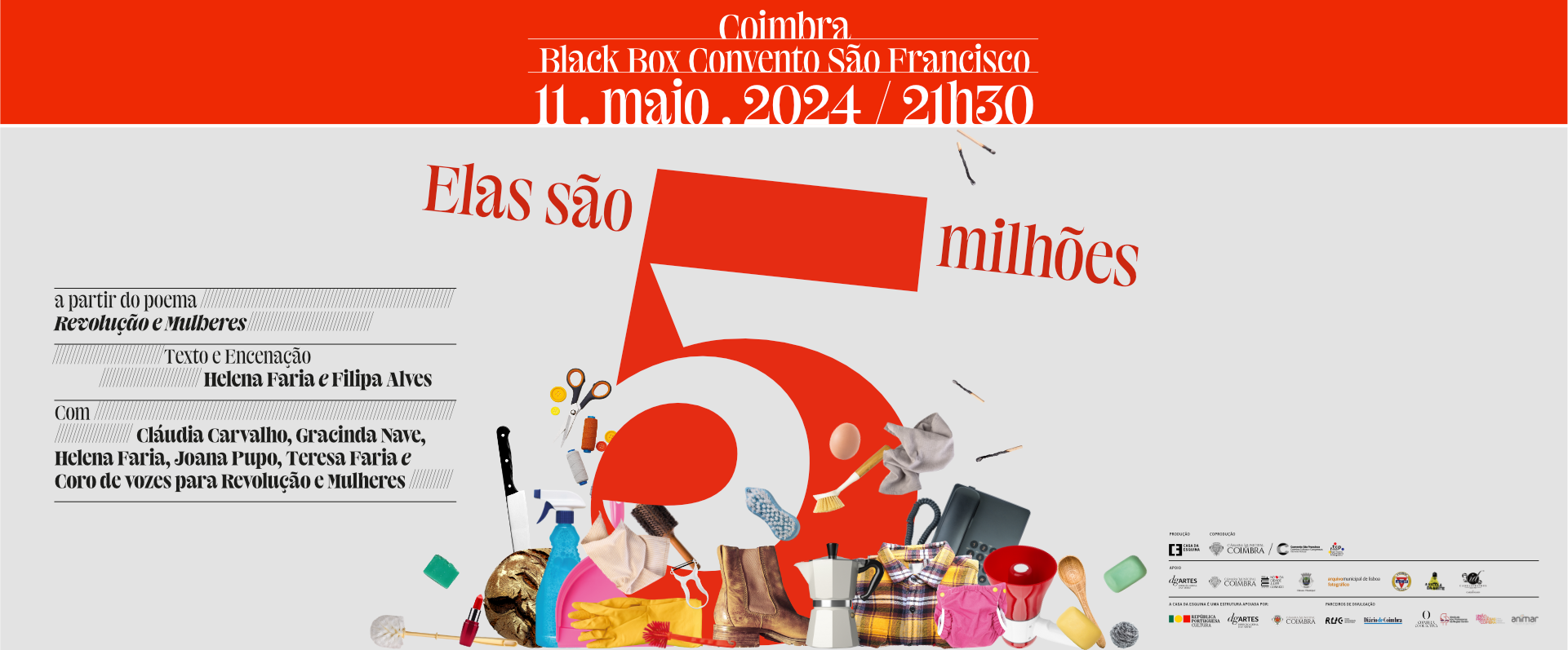 Convento São Francisco acolhe espetáculo inspirado em Maria Velho da Costa com coro de 45 mulheres