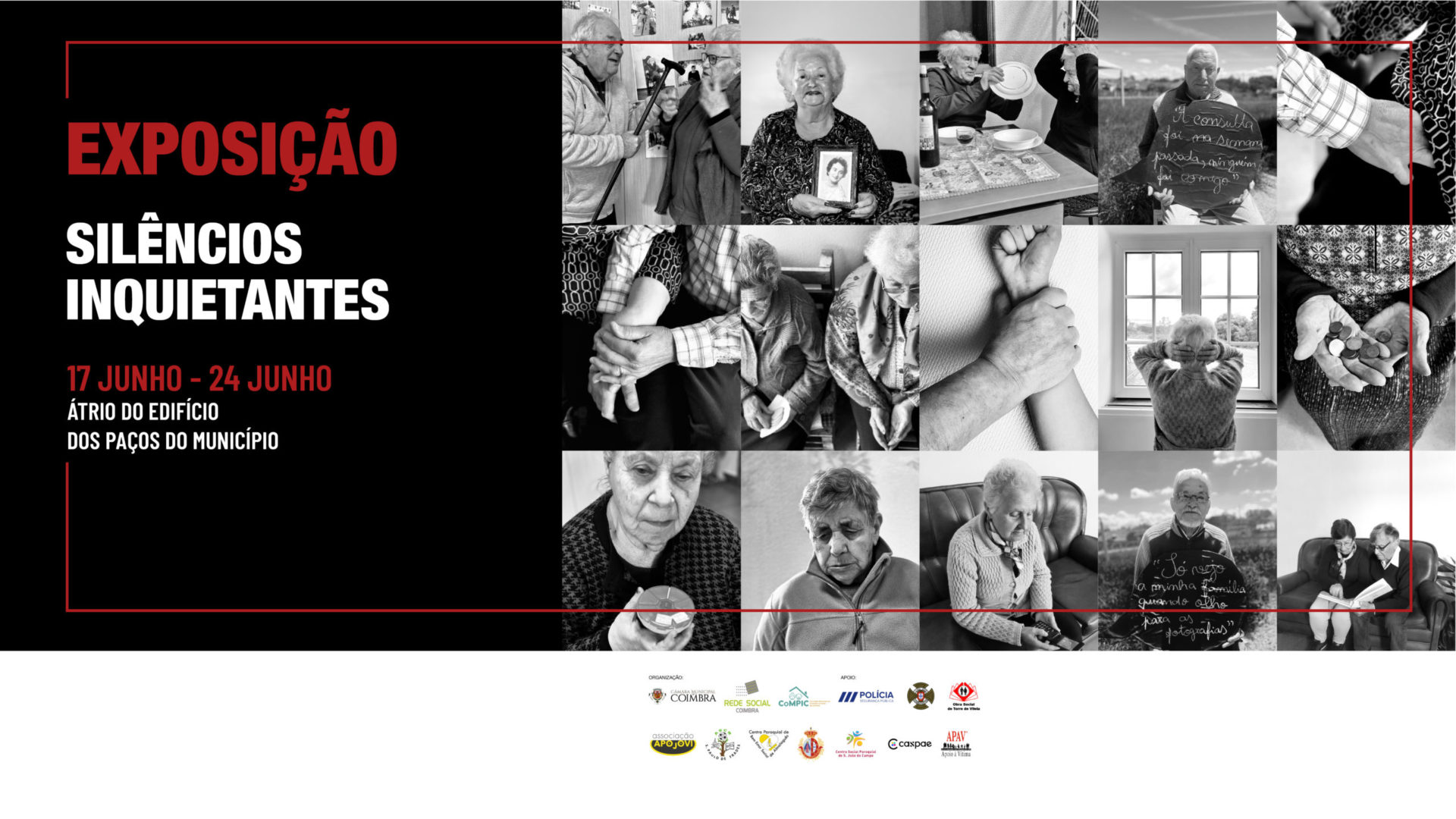 Exposição “Silêncios Inquietantes” sensibiliza para a temática da violência contra idosos