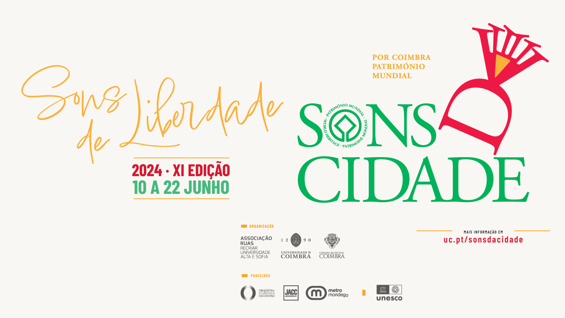 Sons da Cidade regressa de 10 a 22 de junho com o tema “Sons de Liberdade”