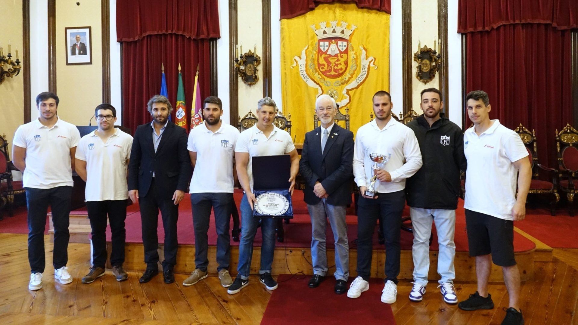 Campeões nacionais de Kayak Polo foram recebidos na CM de Coimbra