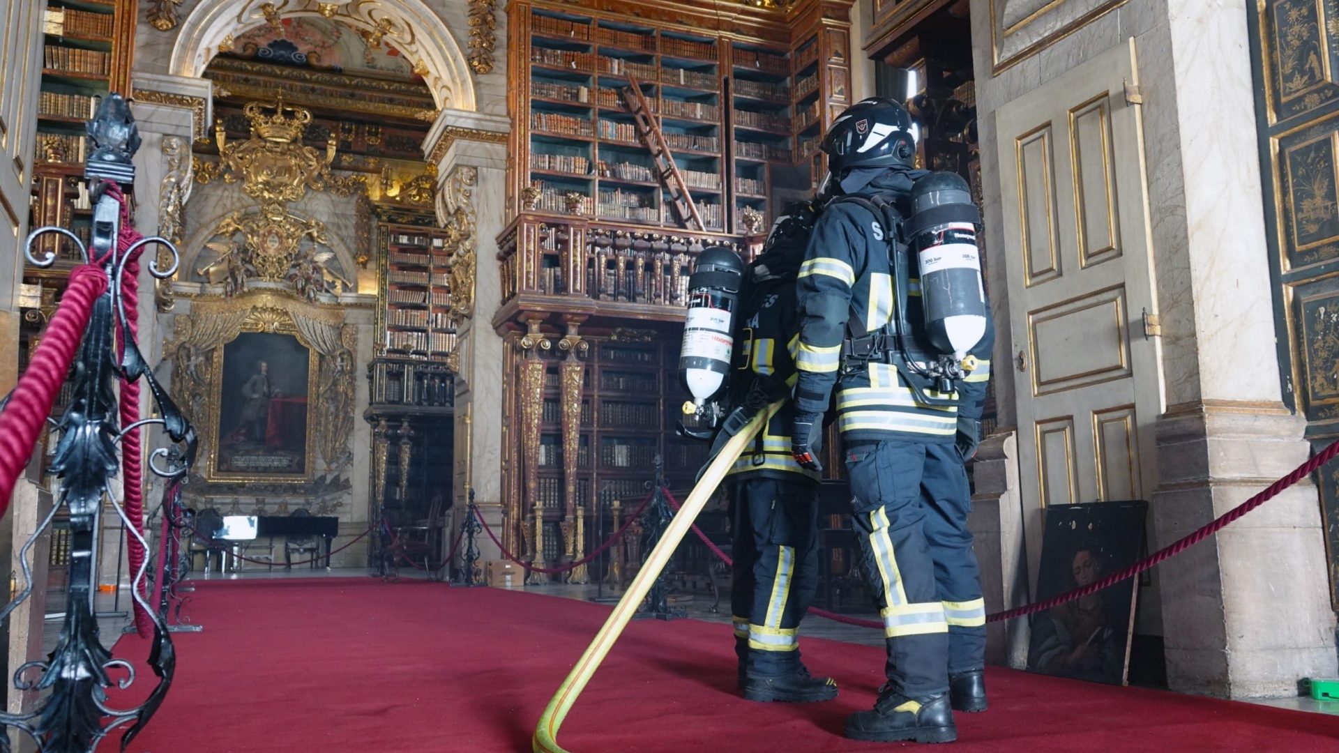 Simulacro HeritEx24 testou meios de proteção da Biblioteca Joanina