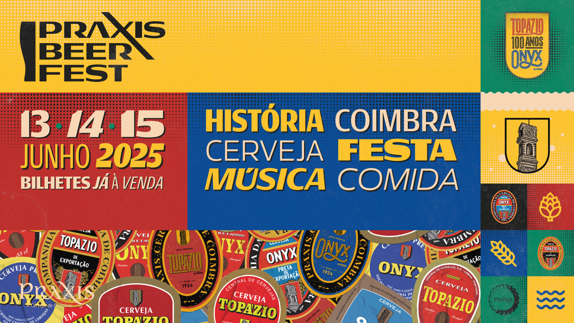 Cerveja artesanal e música portuguesa no Praxis Beer Fest de 13 a 15 de junho no Campo de Santa Cruz
