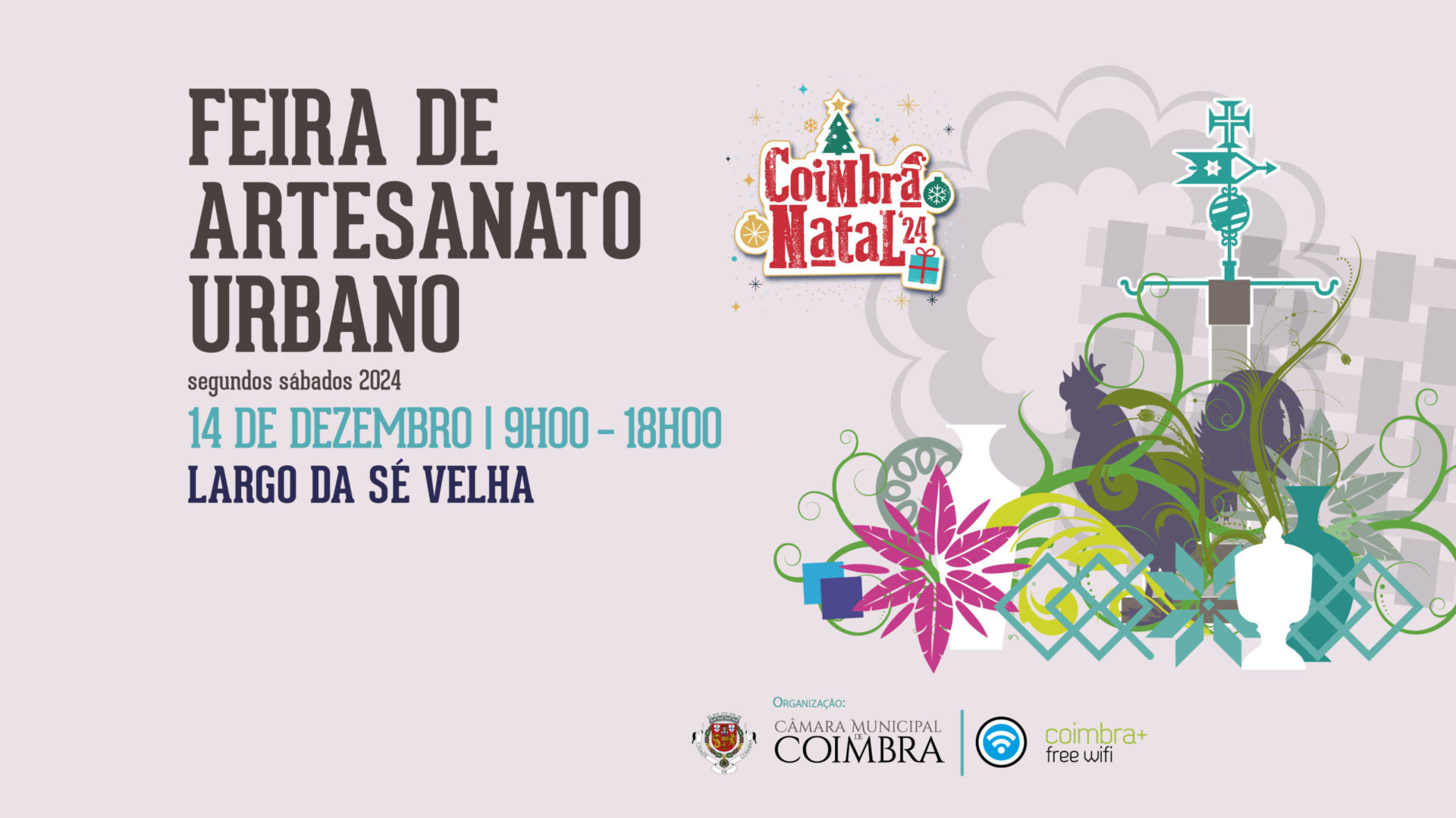 Largo da Sé Velha acolhe última Feira de Artesanato Urbano do ano no próximo sábado