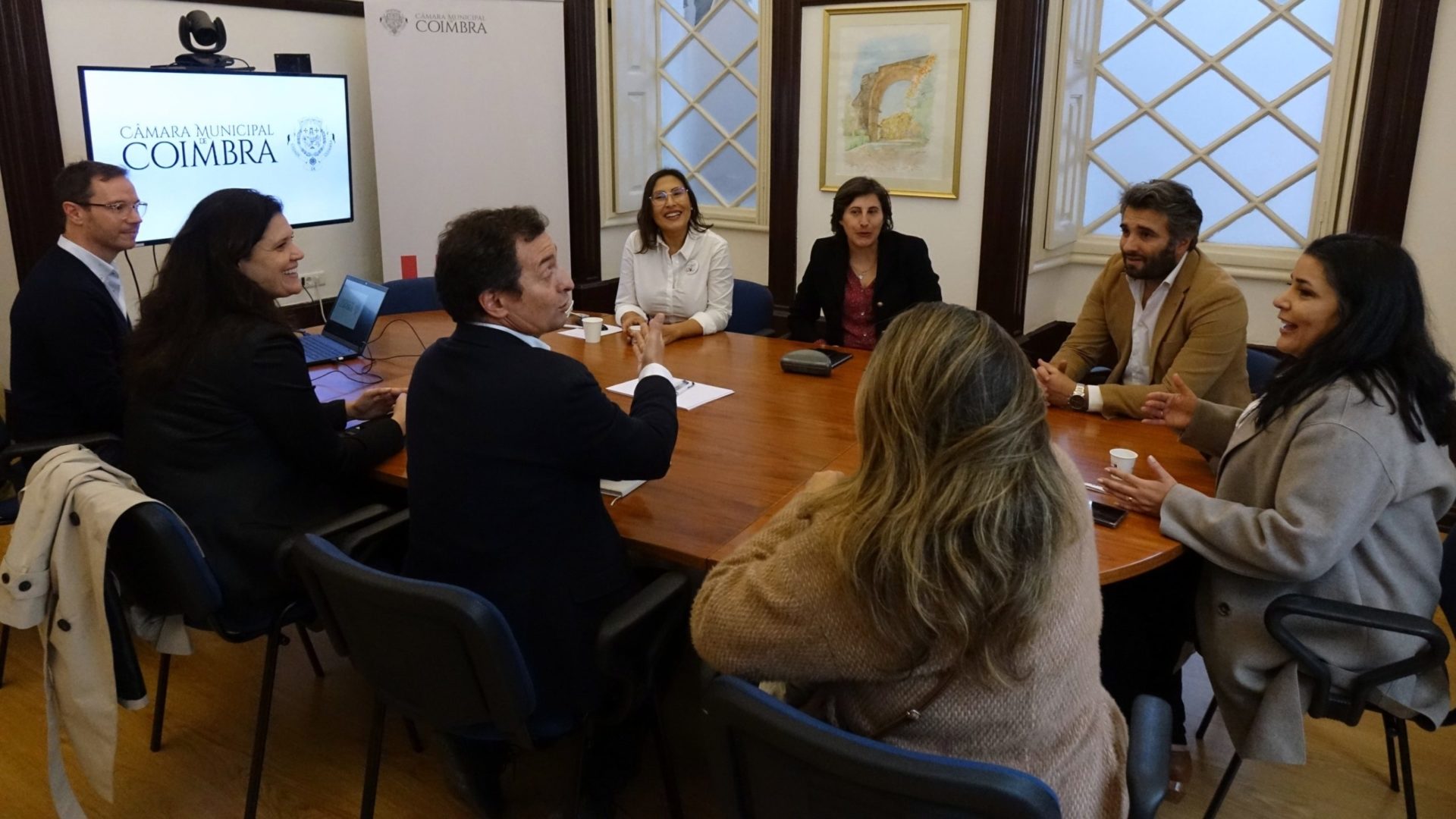 CM de Coimbra acolhe comitiva da Prefeitura de São Paulo