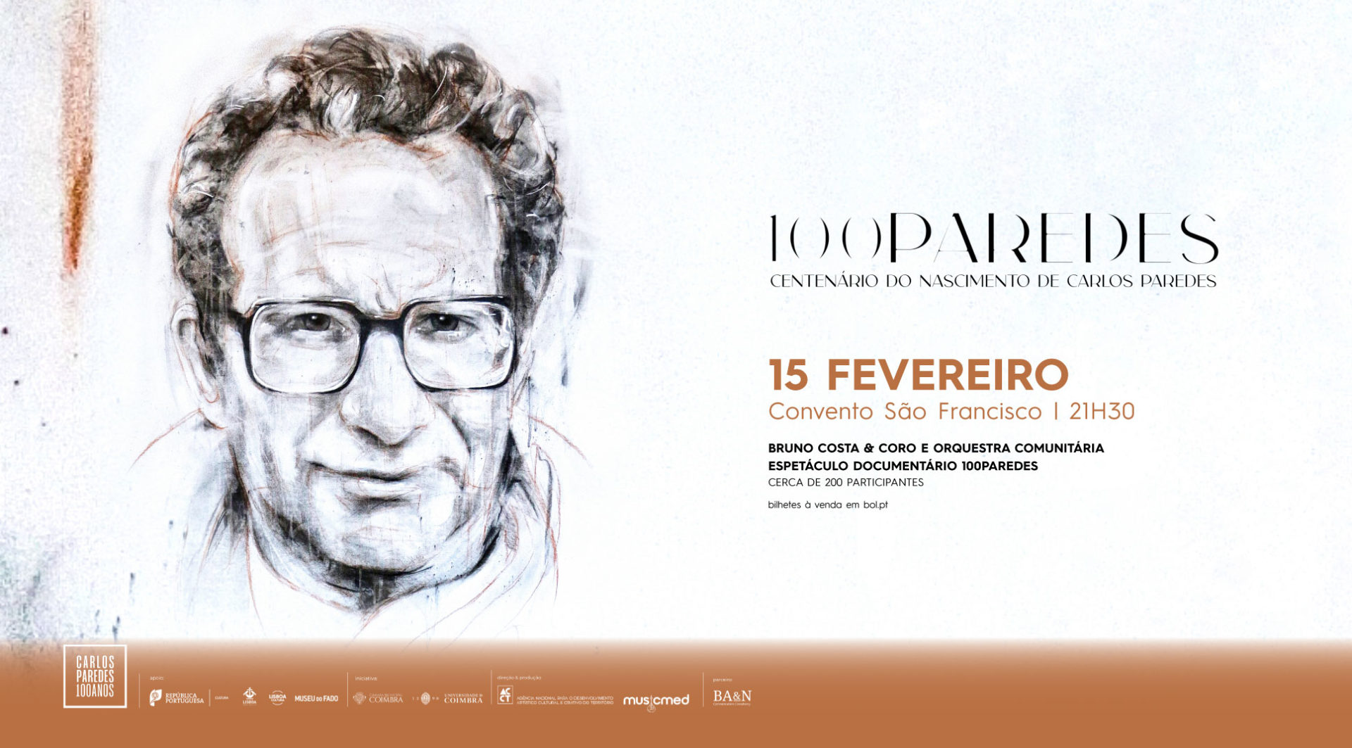 Centenário de Carlos Paredes assinalado com 2 concertos no Convento São Francisco