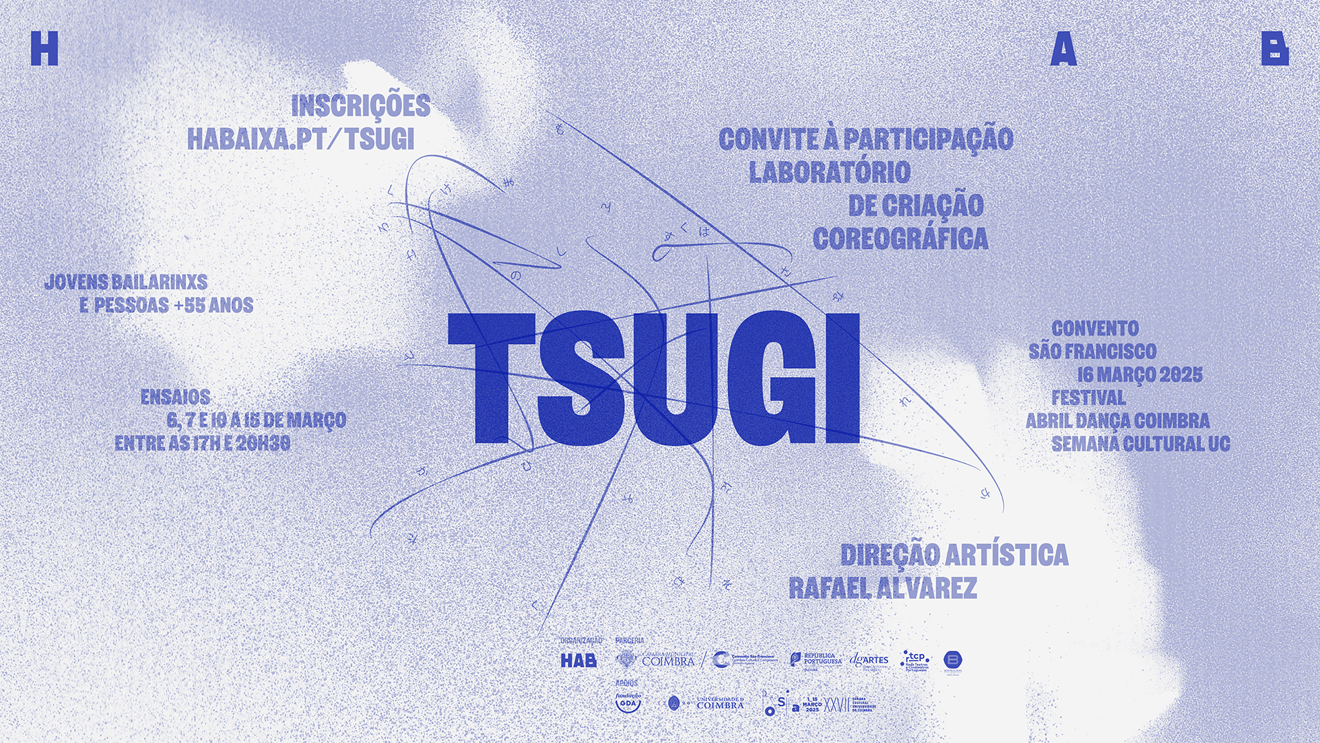Maiores de 55 anos e jovens bailarinos convocados para espetáculo TSUGI no Convento São Francisco