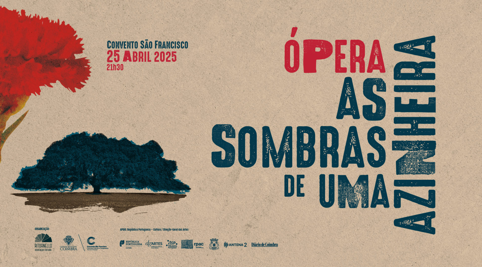 Estreia a 25 de Abril no Convento São Francisco a ópera “As Sombras de uma Azinheira”