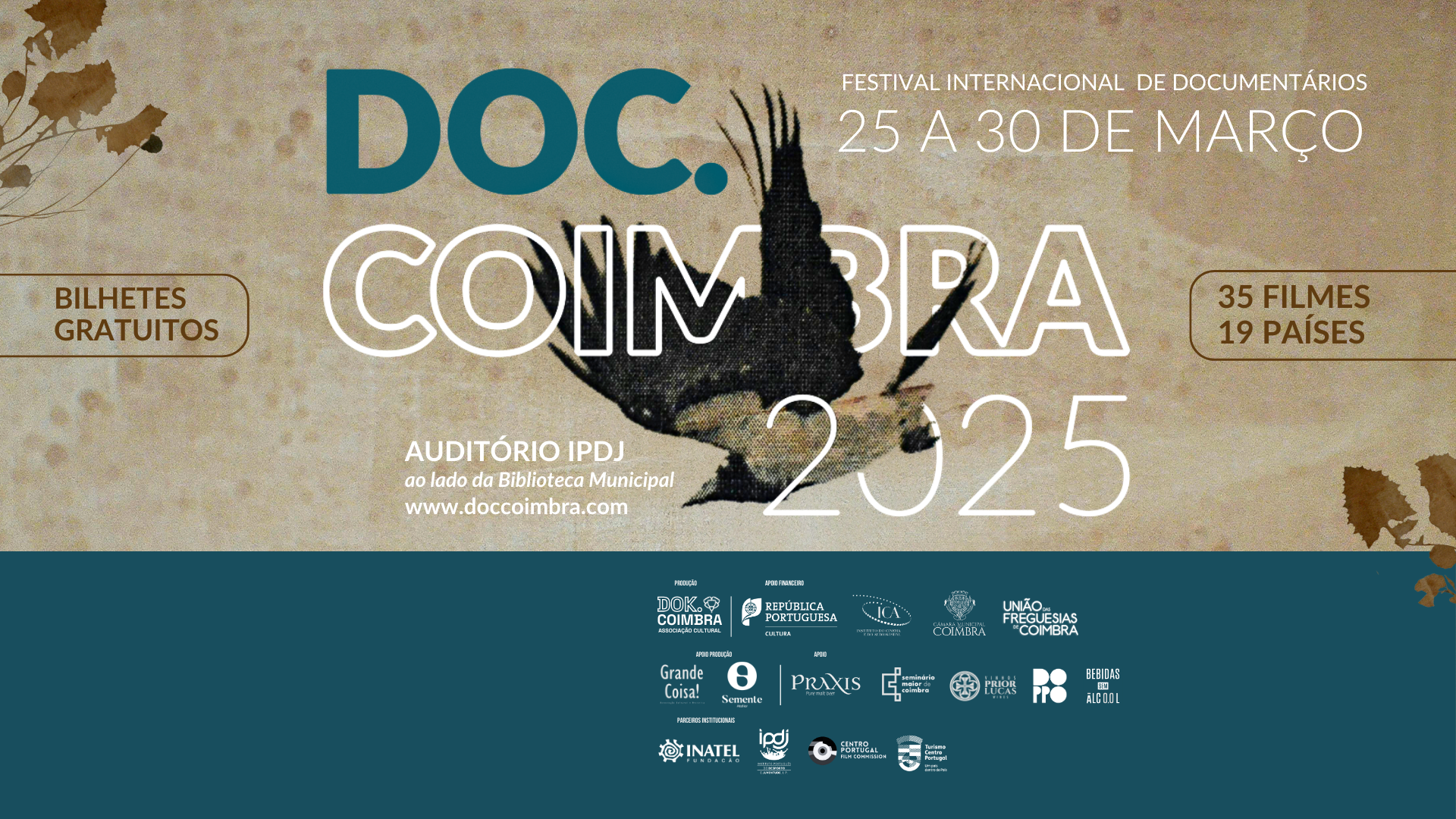 2ª edição do DOC.Coimbra – Festival Internacional de Documentários decorre de 25 a 30 de março