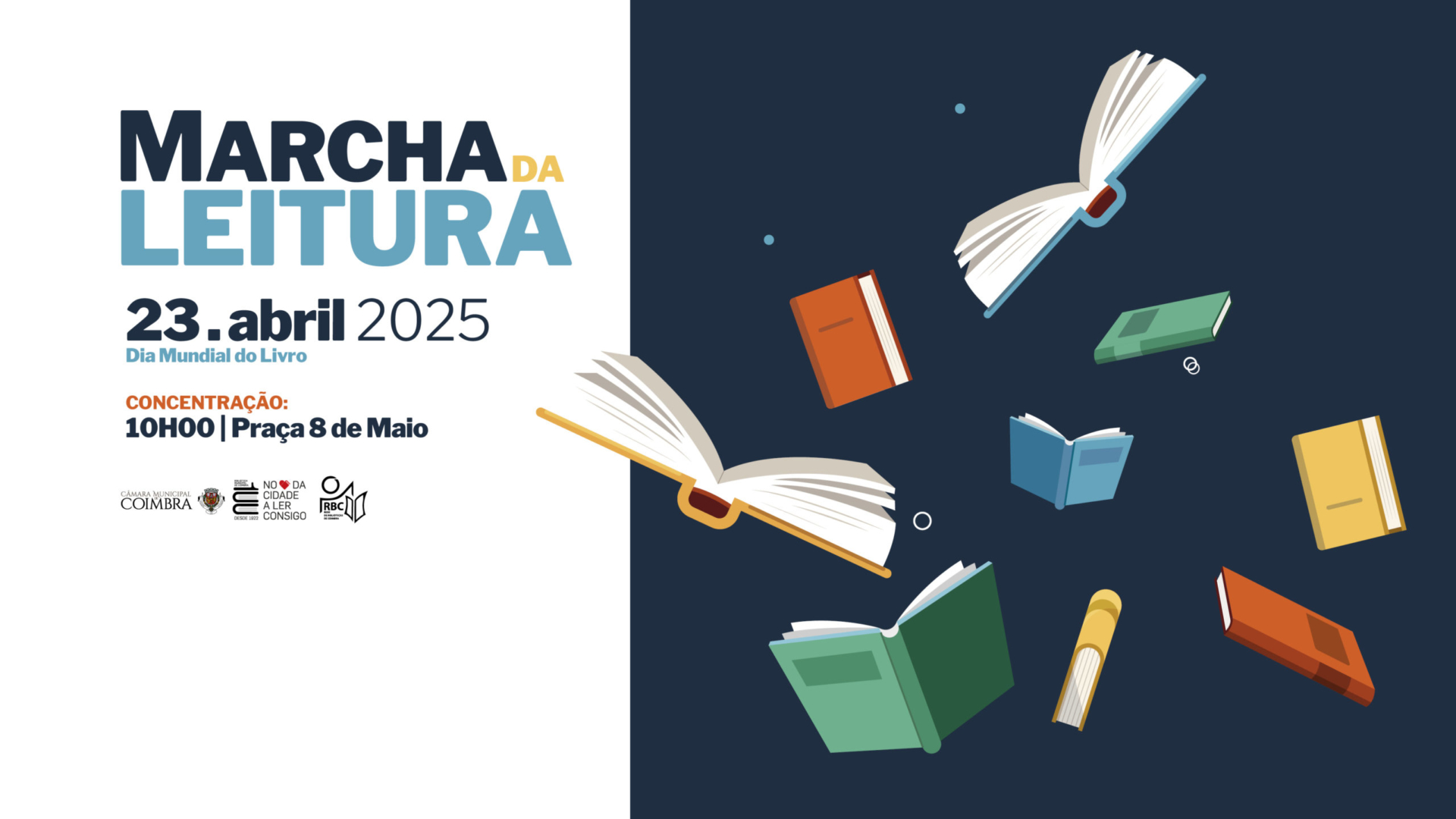 Coimbra marcha pela leitura da Praça 8 de Maio até à Portagem no Dia Mundial do Livro