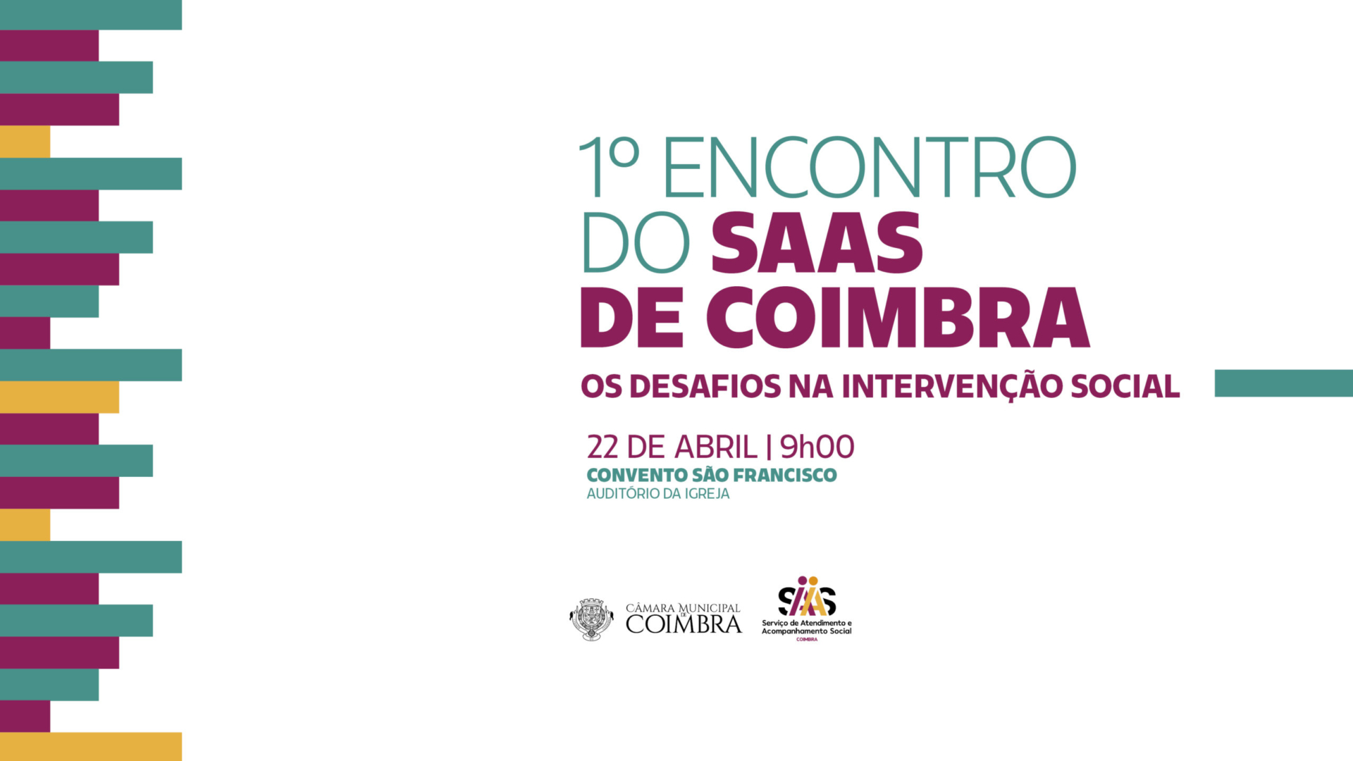 Coimbra acolhe o I Encontro do SAAS dedicado aos desafios na intervenção social