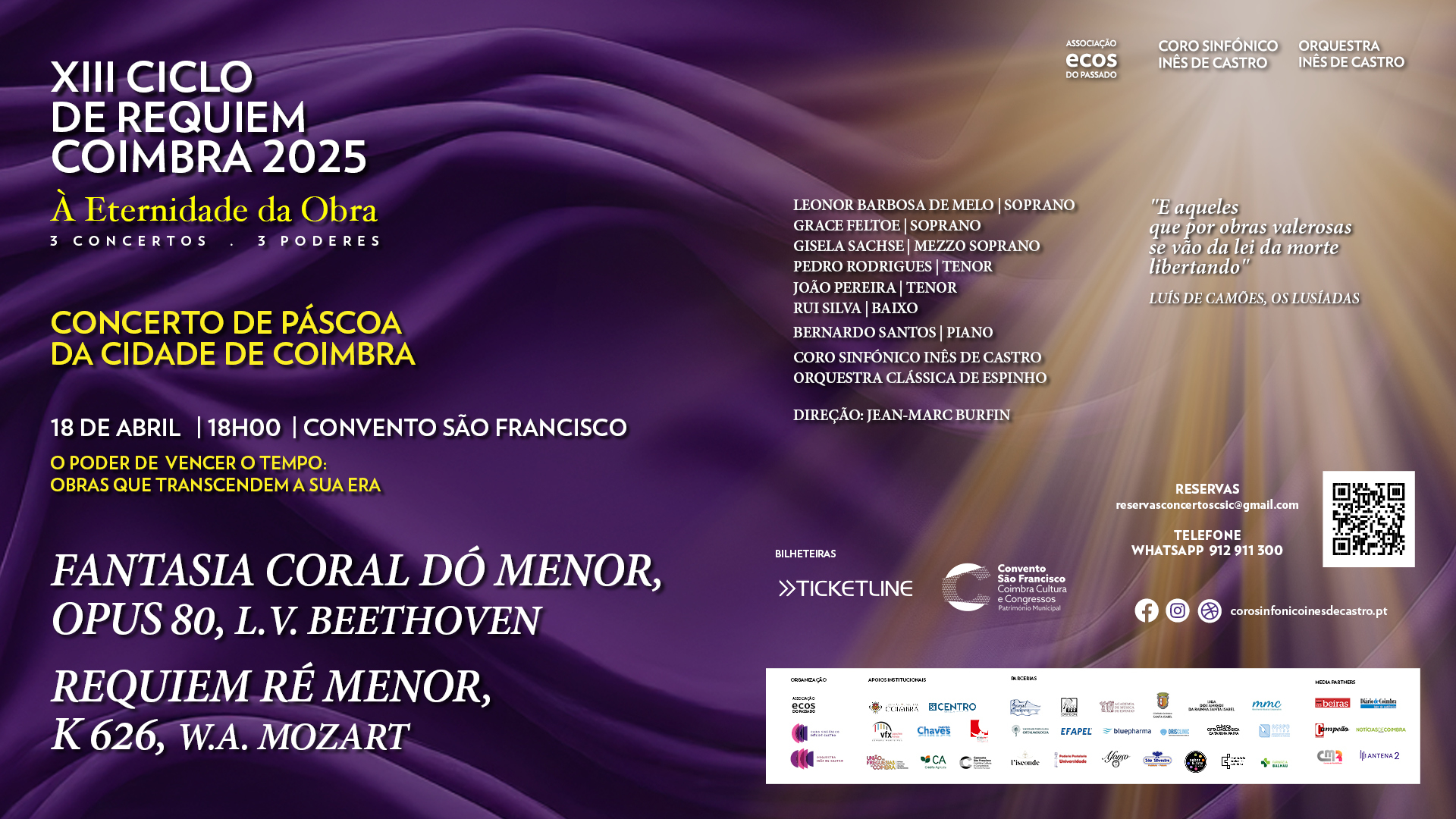 Convento São Francisco acolhe Concerto da Páscoa com obras de Beethoven e Mozart na 6ª feira
